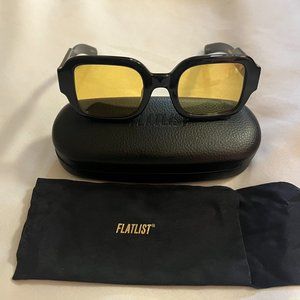 Black Tishkoff Sunglasses - 006-130 Black/Yellow Size: 50.23 140